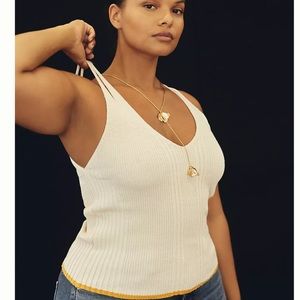 NWT Anthropologie Pilcro Double Strap Sweater Tank